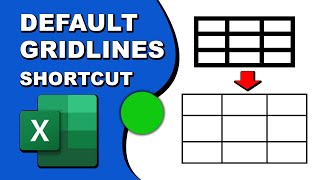 How to make gridlines default in Excel [upl. by Nahtannoj253]