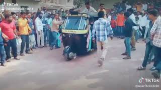 Rickshaw stunt show sangli [upl. by Nyladgam]