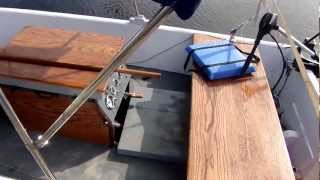 Installing an inboard motor in a small boat update 12 of 13 [upl. by Linette]