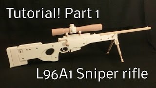 Tutorial L96A1 Part 1 rubber band gun [upl. by Llaccm]