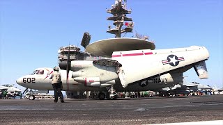 USS GEORGE HW BUSH CVN 77 Flight Deck Operations [upl. by Namharludba]