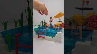 Spiel mit FamilieKlickmann playmobil retrogaming flashback Pool swimming water remember [upl. by Eidissac320]