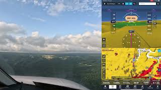 Flying an instrument approach with foreflight synthetic vision on iPad  connected to Sentry Plus [upl. by Ecnav]