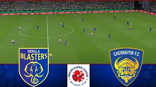 Kerala Blasters FC vs Chennaiyin FC  ISL 202425  Watch Along amp eFootball Match [upl. by Oruntha]