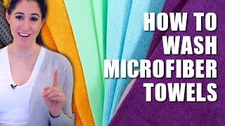 How to Wash Microfiber Towels [upl. by Lynnell]