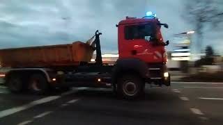 Hochwasser 2023 WLF Flughafenfeuerwehr BraunschweigWolfsburg Auf Einsatzfahrt [upl. by Hunger]