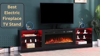 Best Electric Fireplace TV Stand Review  Electric Fireplace Tv Stand [upl. by Oinotnas]