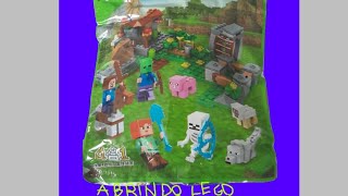 Abrindo lego de minecraft [upl. by Cadmann]