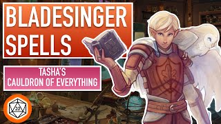 What Bladesinger Spells Should You Take  Tashas Cauldron of Everything Melee Wizard Subclass [upl. by Aleris]