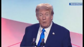 Trump descends into visible CONFUSION on stage during rally [upl. by Adnael751]