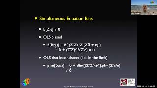 Applied Spatial Regression Analysis  Lecture 2SLS [upl. by Ohcamac]