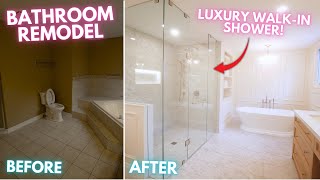 STUNNING Bathroom Remodel  DIY Master Ensuite Guide [upl. by Thesda]