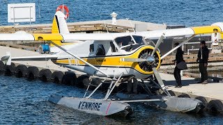 Kenmore Air DHC2 Beaver Landing Startup and Takeoff  CYHC [upl. by Dagny]