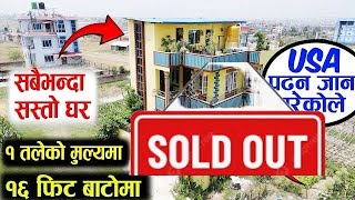 259 US पढ्न जान परेको ले सस्तोमा  Adhikari Real Estate  House Sale in Lalitpur  Ghar in Lalitpur [upl. by Akilegna]