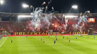 Główna oprawa meczu Widzew Łódź  ŁKS 12082023 Prezentacja Łodzi [upl. by Yot]