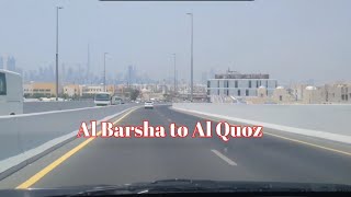 AL Barsha to AL Quoz  Afternoon drive July 13 2024 [upl. by Ivana]