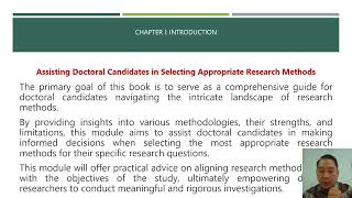 0 introduction research method Doctoral Program [upl. by Holzman823]