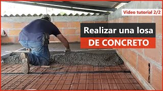 Como construir losa de concreto con el sistema placa fácil 22 Construcción [upl. by Aneetsirhc]