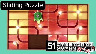 Sliding Puzzle  51 Worldwide Games  Nintendo Switch Gameplay [upl. by Pietra899]