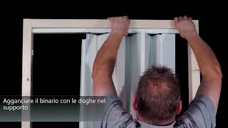 Video montaggio porta a soffietto SPACY IT [upl. by Bain]