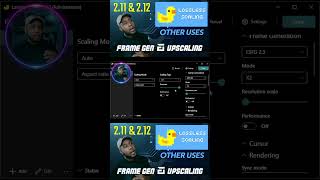 Lossless Scaling 212 losslessscaling framegeneration upscaling [upl. by Judus]