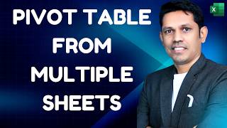 Make Pivot table from multiple sheets in Microsoft Excel [upl. by Chellman]