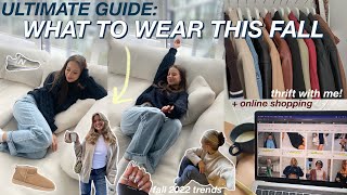 your guide to the PERFECT fall wardrobe 2022 FASHION TRENDS fall essentials  shopping vlog 🍂 [upl. by Lucania]