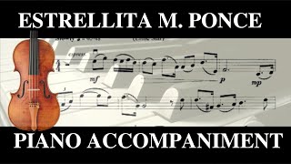 Estrellita Violin y Piano Manuel M Ponce  Piano accompaniment [upl. by Annirtak]