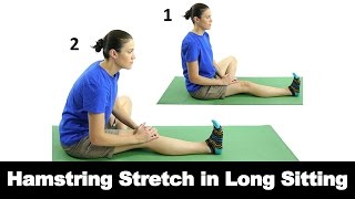 Hamstring Stretch in Long Sitting  Ask Doctor Jo [upl. by Nylloc67]