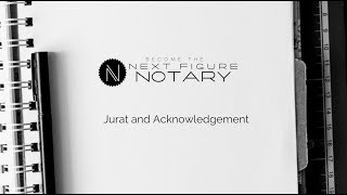 How to Fill out a Jurat and a Acknowledgment form by Next Figure Notary [upl. by Phelps647]