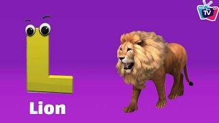 Animals ABC Song  Animals Alphabet Song  Alphabet Letters  Phonics for Kids [upl. by Aracat]