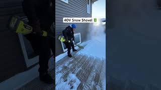 Battery Powered Snow Shovel from RYOBI 🔋 [upl. by Krenek]