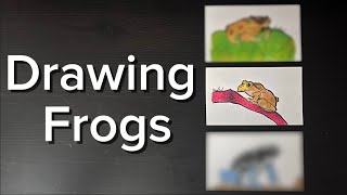 Drawing Frogs for my Friend amphibiousking9938 [upl. by Euqinimod]