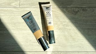 It Cosmetics CC cream vs CC Nude Glow [upl. by Ori969]