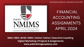 NMIMS Assignment Solution of Financial Accounting amp Analysis Qs No 1 for April 2024 by Amrita Mam [upl. by Breger]