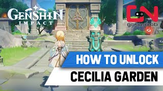 How to Unlock Cecilia Garden Puzzle Guide  Genshin Impact Domain of Forgery [upl. by Melisenda]