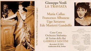 Maria Callas Francesco Albanese amp tuttiall  Libiamo ne lieti calici Brindisi [upl. by Wiedmann]