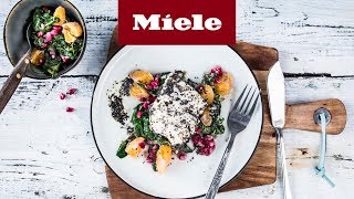 Rezept Steinbeißer mit Spinat und Granatapfel I Miele [upl. by Sunny]