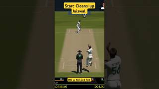 ✨ Starc sends Jaiswal Home ☠️☠️ INDAUS INDVSAUS india australia shorts cricket [upl. by Tati]