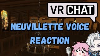 VRCHAT  🎙️ They Simp Secretly with my NEUVILLETTEDOTTORE Voice Impression 🎙️  Reaction [upl. by Nnaira]