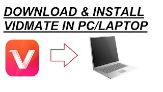 How to Download or install Vidmate in PCLaptop for Free [upl. by Pacificas]