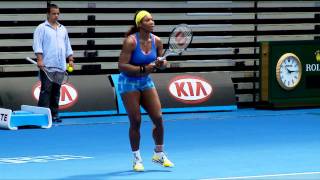 Serena Williams Practice Session  Australian Open 2012 [upl. by Buine]