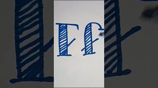 Alphabet Font Letter Ff  Font Letters shorts satisfying satisfyingvideo trendingvideo [upl. by Sirraf]