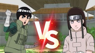 rock lee vs neji hyuga [upl. by Ailecec]