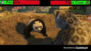 Pangoro VS Tiger Claw TMNT with Healthbars [upl. by Neryt]