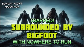 TRAPPED A WOMAN IS SURROUNDED BY BIGFOOT WITH NOWHERE TO RUN [upl. by Ahsatel]