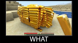 Minecraft wait what meme part 318 realistic minecraft Gold Ingot [upl. by Selda17]