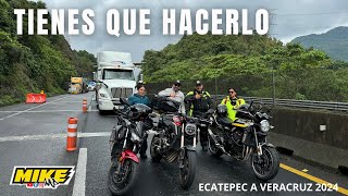 Veracruz en MOTO 2024 🌴VIAJE en una HONDA Vamos a la PLAYA 🏖️ Mike MP [upl. by Hammock]