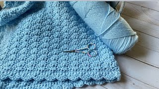 Aprende a tejer MANTA para Bebé paso a paso  BRENNYS CROCHET [upl. by Anniahs]