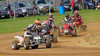 Yamaha Banshee GoPro raw fastest quad on track flat track racing Electric City Motorcycle Club [upl. by Tuinenga]